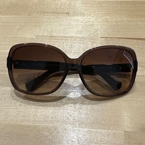 Coach Oversized Brown Gradient Women's Sunglasses